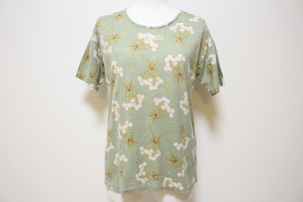 ピンクハウス カットソー 花柄半袖Tシャツ