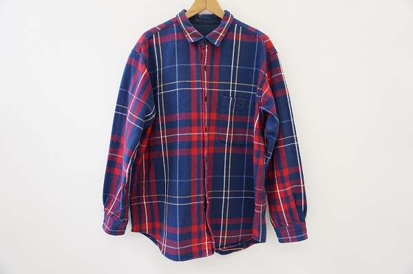 パパス チェック柄シャツジャケット