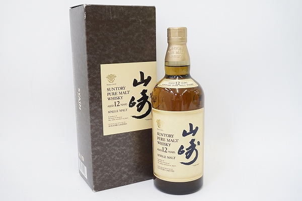 サントリー 山崎12年SYA1N箱付き750ml43％ピュアモルトウィスキー