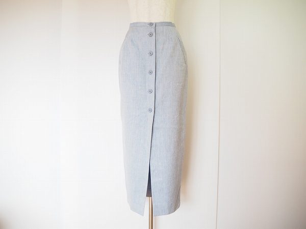 ケンゾーの麻とシルク混合ロングスカートを買取