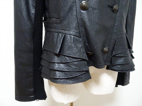 お買取したシズカコムロのライダースジャケットの裾