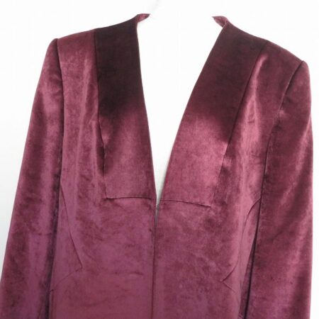 買取したジバンシィのベロアコートの襟部分 買取したジバンシィのベロアコートの襟部分