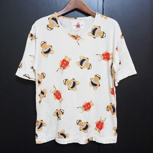 [お買取]ピンクハウス｜可愛らしい水着のクマが遊ぶ楽しげなTシャツ