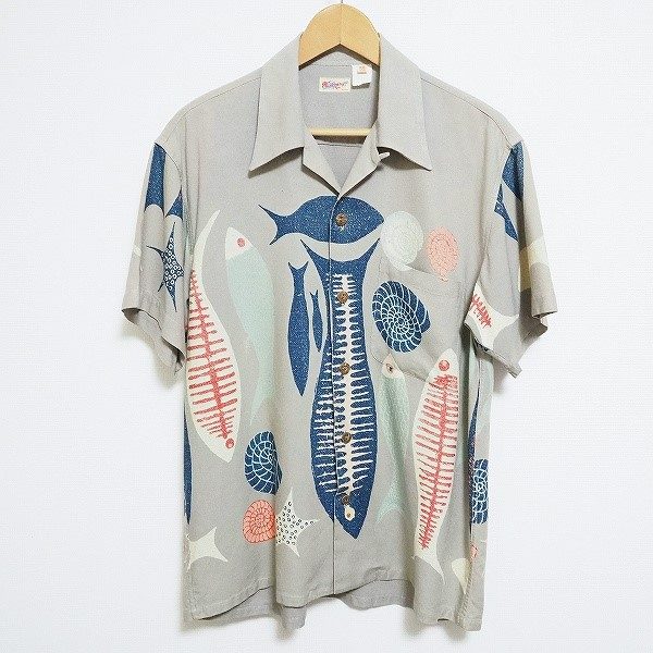 [お買取]サンサーフ｜魚のデザインがユニークなシルクのアロハシャツ