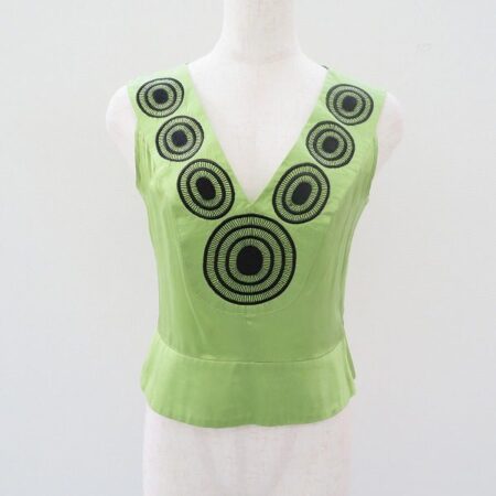 ミッソーニのベスト（ライムグリーン）