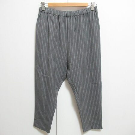 ミズイロインドのパンツ（グレー×白）
