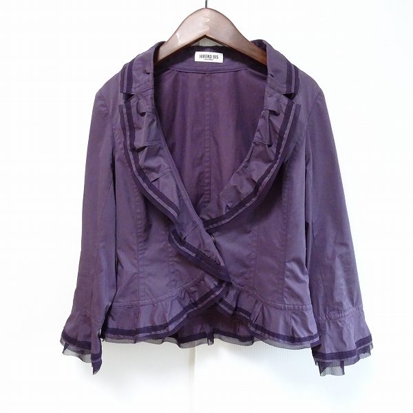[お買取]ヒロコビス｜フリルの使い方が独創的な紫が映えるジャケット