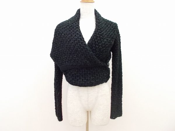 【ジョルジオアルマーニ】ラインストーンが輝くカーディガンをお買取