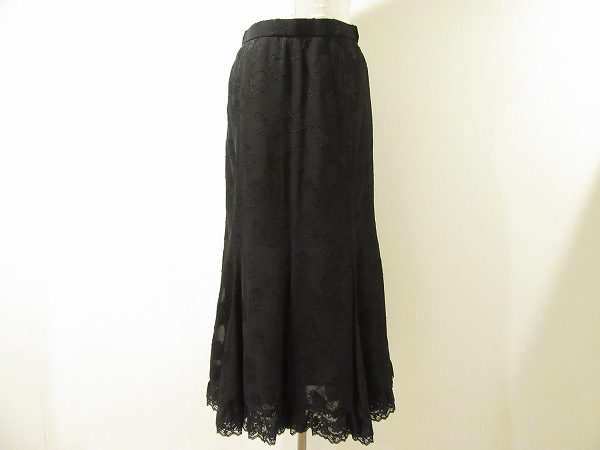 【ノンノンドール】透け感のある素材で軽やかに☆黒スカートをお買取