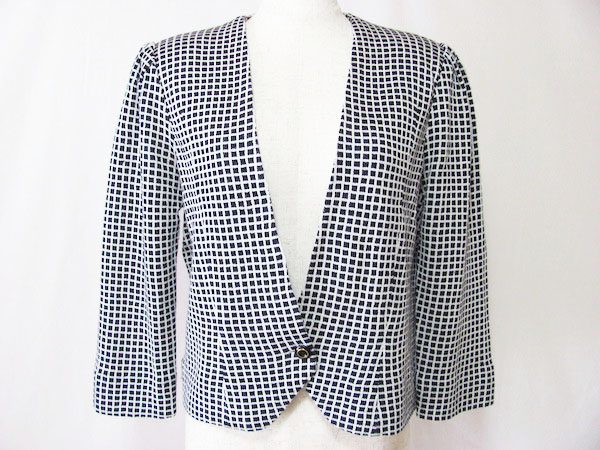 [お買取]斉藤都世子｜これがニット素材⁈上品でまろやかなジャケット