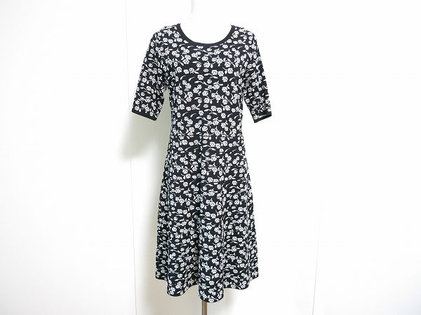 【スーパービューティ】モノトーンの上品なお花柄ワンピースをお買取