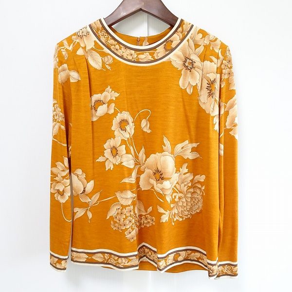 [お買取]レオナール｜花をまとってるような美しいプリントカットソー