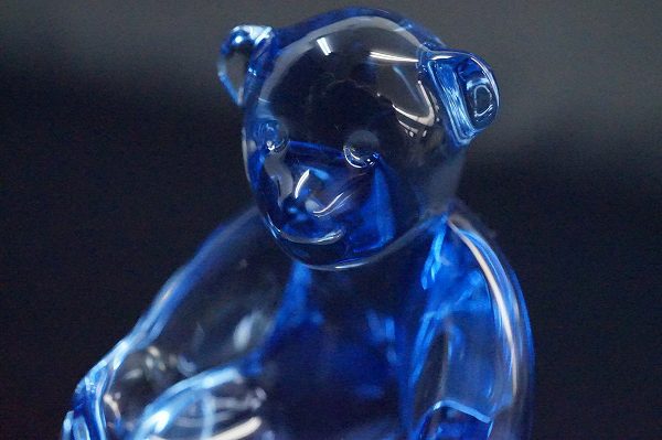 バカラの動物オーナメントシリーズのテディベアクリスタルのブルー買取しました