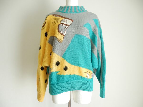 [お買取]カンサイヤマモト｜ヒョウが躍動するアバンギャルドなニット