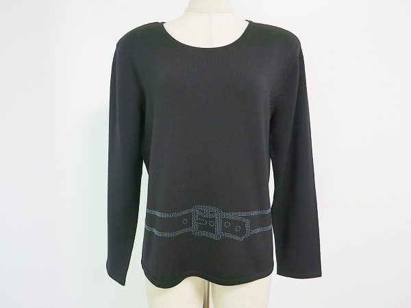【ロベルタディカメリーノ】遊び心のあるベルト柄ニットをお買取