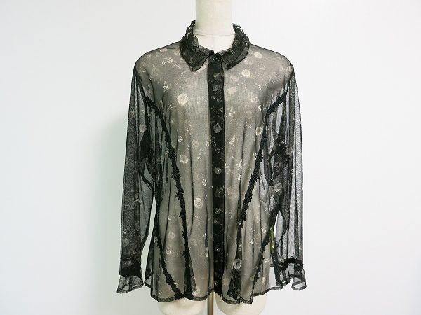 [お買取]シャミー｜艶っぽい色香漂う魅惑の花柄シースルーブラウス