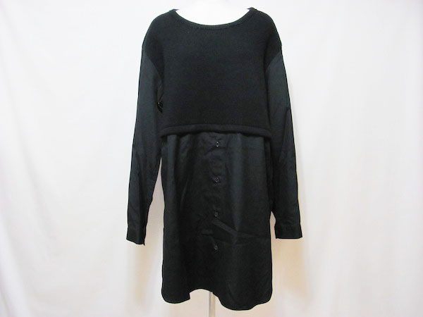 【ヨウジヤマモト】ニット×シャツのワンピースをお買取しました