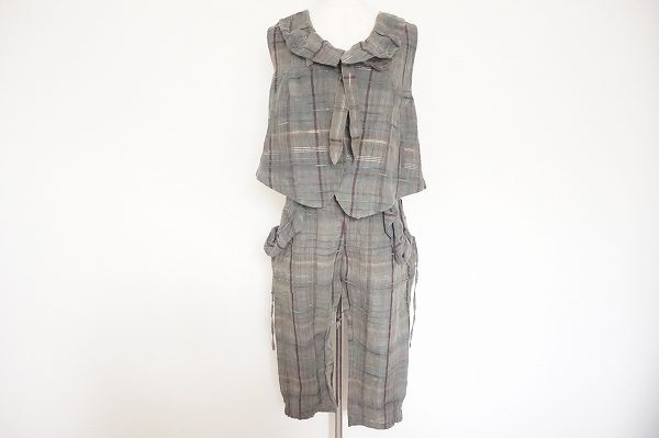 【キューブキューブ】キュートなグレーチェックのセットアップをお買取