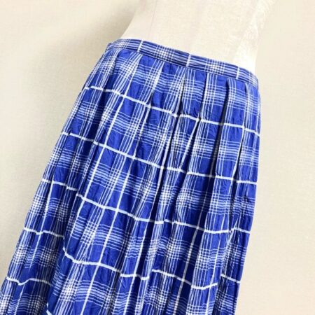 買取したヨシエイナバのチェックスカートのウエスト部分 買取したヨシエイナバのチェックスカートのウエスト部分