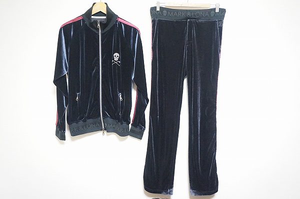 マーク＆ロナのベロアジャージ買取品｜スカルがポイントのセットアップ