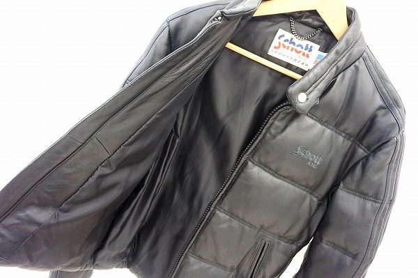 買取品のショットのレザーダウンジャケットはシティユースでも注目の的！