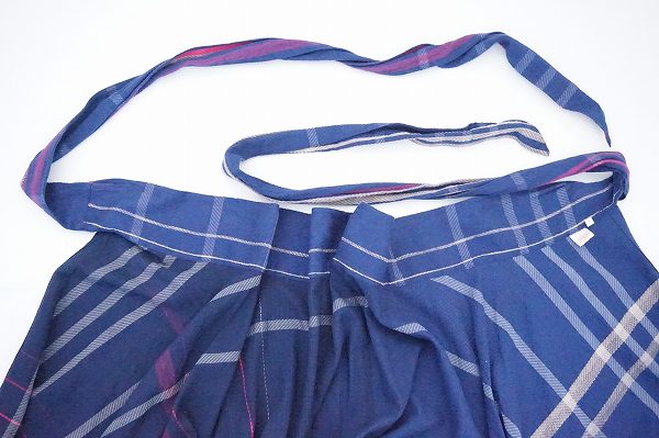 タマキニイメの播州織が素敵なイッテンモノの巻きスカートの買取品