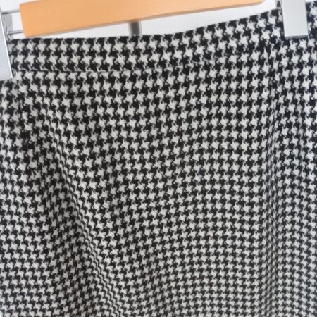 買取したユキトリイの千鳥格子柄のスカートのウエスト部分 買取したユキトリイの千鳥格子柄のスカートのウエスト部分