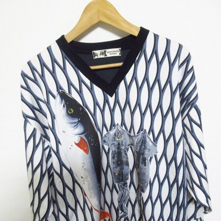 カンサイヤマモトのリアルな魚＆烏賊のメンズカットソーの買取品