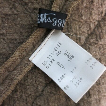 買取した銀座マギーのベージュロングコートのタグ 買取した銀座マギーのベージュロングコートのタグ