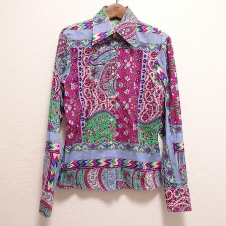 買取したエトロのペイズリー柄シャツブラウス