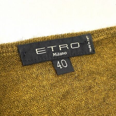 買取したエトロのニットセーターのブランドタグ