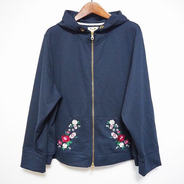 花柄の刺繍がワンポイント！ローズティアラのパーカーをお買取しました
