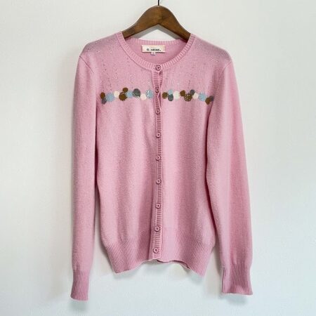 買取したエルミダのピンクカラーのカシミヤカーディガン 買取したエルミダのピンクカラーのカシミヤカーディガン