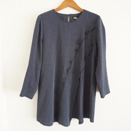 買取した詩仙堂のちりめん生地のチュニック