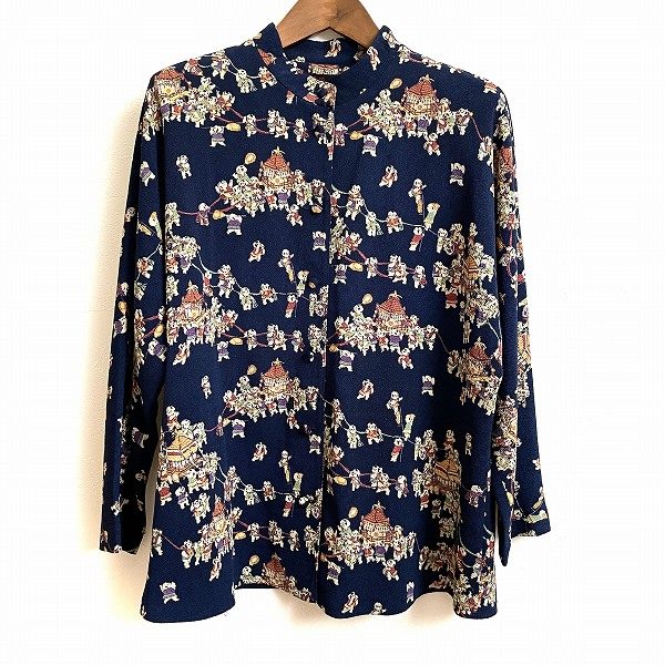 大人な青色が素敵なシセンドウのブラウスをお買取りしました