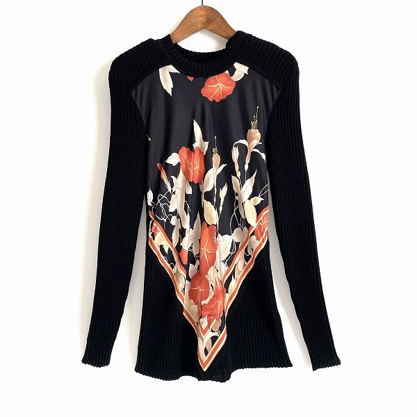 シルクのスカーフで上品に◎レオナールのニットをお買取しました