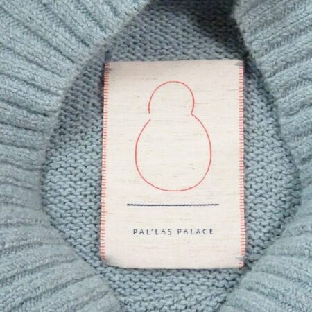 買取したパラスパレスの水色ノースリーブニットのタグ