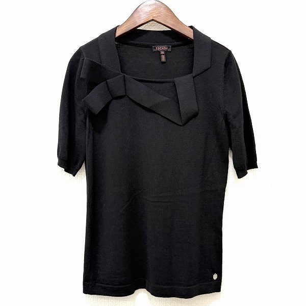 胸元のリボンがシックでおしゃれ◎エスカーダの半袖カットソーをお買取しました