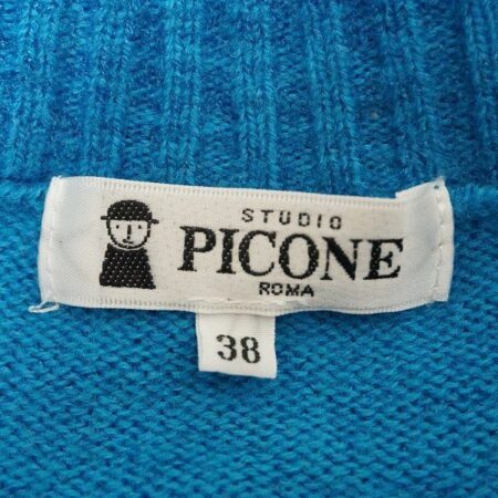 買取したピッコーネの水色カーディガンのタグ