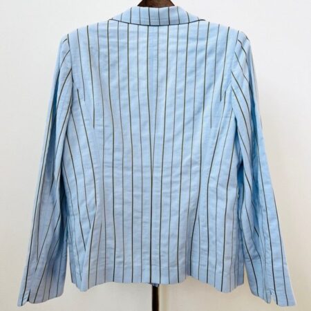買取したエルミダのストライプ柄ジャケットのバックデザイン